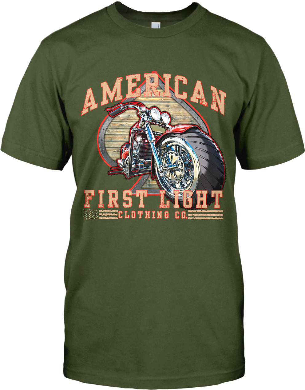 Unisex Short Sleeve T-Shirt with AFL Motorcycle